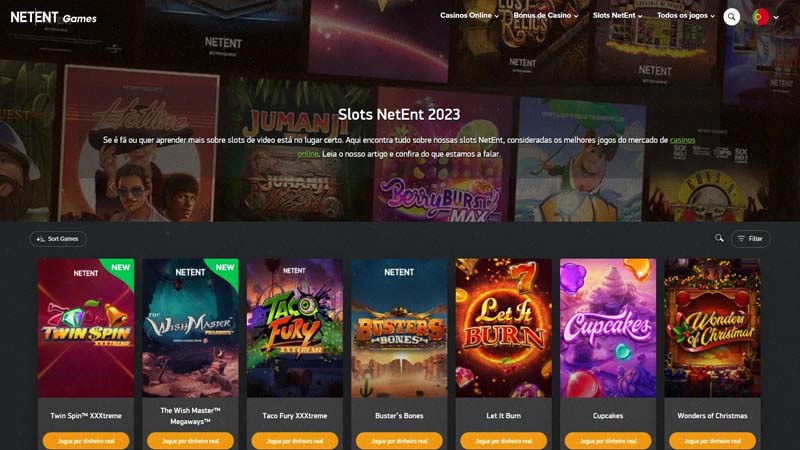 Slots incríveis NetEnt: gráficos impressionates