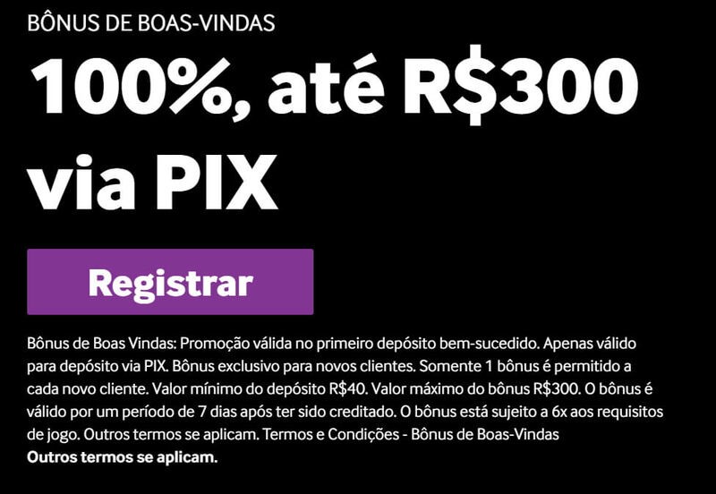 Betway tem bônus de boas-vindas