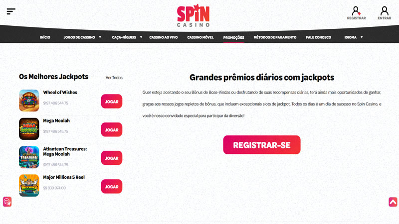 Promoções de cassino diárias, semanais e mensais