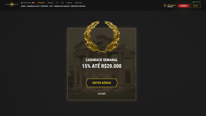 Programa de Cashback Casinoly